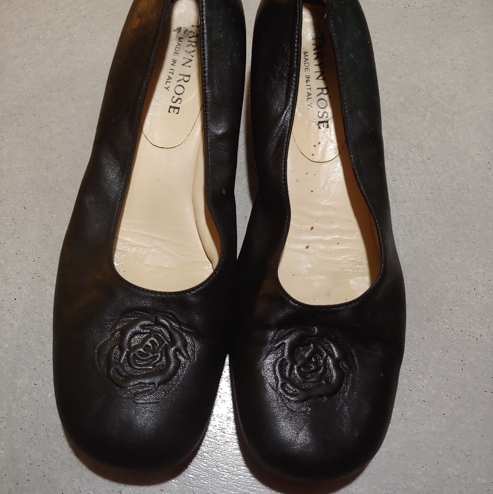 Black Taryn Rose Kitten Heels